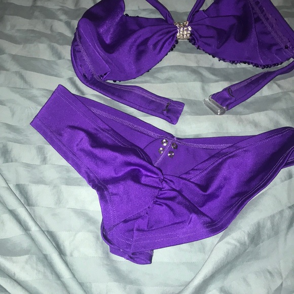 Scrunch butt sequin stripper / gogo dancer bikini - Picture 5 of 5